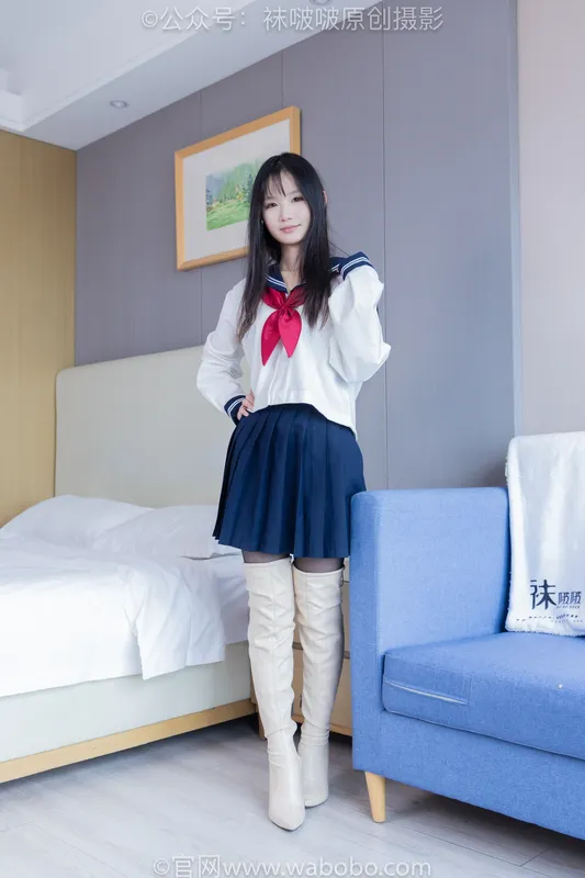 BoBoSocks袜啵啵 No.642 甜甜圈-过膝靴、板鞋、白棉袜、薄黑丝 - BoBoSocks袜啵啵